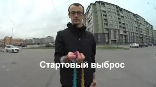 TREHA. Как жонглировать поями. 3 poi juggling tutorial