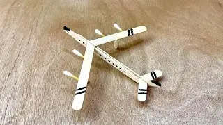 How to Make Airplane From Woodsticks | DIY plane Homemade 
