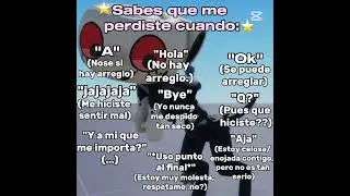 Sabes q me perdiste cuando....