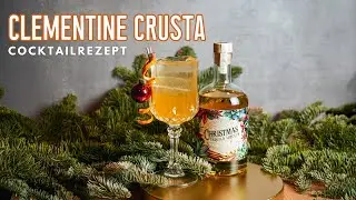 Clementine Crusta Cocktail mit Christmas Tequila Liqueur &ndash; Wintercocktail Rezept