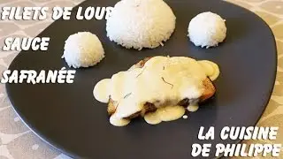Filets de loup sauce safranée