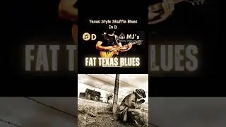 Texas Style Shuffle Blues In D | Guitar Backing Track 🎸#texasshuffle #shorts