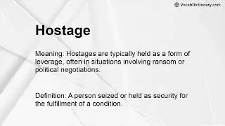 Hostage Meaning