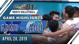 UAAP 81 MV: ADMU vs. AdU | Game Highlights | April 28, 2019