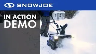 SJ627E - Snow Joe 22-Inch 15-Amp Electric Snow Thrower with Dual LED lights - Live Demo