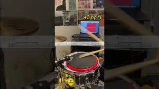 Pad Exercises Pt.3 Metric Modulation using Inverted Paradiddles! #shorts #learndrums #drumlessons