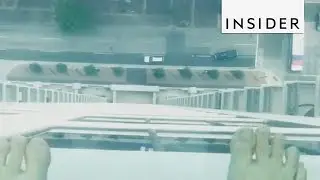 Glass-Bottom Pool Is 500 ft Above Street