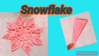 Origami Paper Snowflake /How To Make 3D Paper Snowflake For Christmas Decorations Ideas