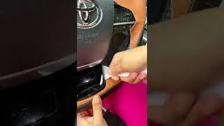 Genuine leather steering wheel wrapping #automobile #seatcover #modifiedseat