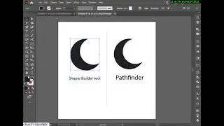 Illustrator Tutorial - How to Make a Crescent Shape