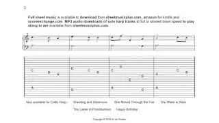 Learn How to Play O'Carolans Welcome on Celtic or Folk Harp Tab arranged by Ian Buxton