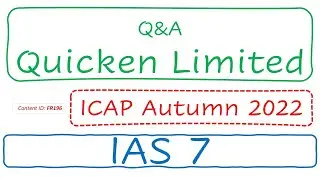 Q&A Quicken Limited (ICAP Autumn 2022) | IAS 7 (FR196)