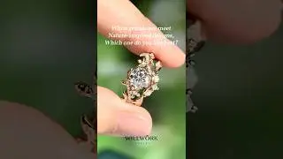 5 Stunning Nature-Inspired Engagement Rings Just for You! #shorts #weddingring  #promisering