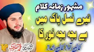Beautiful Kalam || Teri Nasle Pak Mein Hai Baccha Baccha Noor Ka || Allama Muhammad Ansar Qadri 
