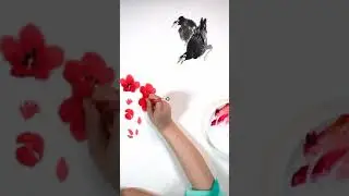 写意水墨画第176集：《凌霄花和八哥》 Xieyi Ink and Wash Painting Episode 176: Lingxiaohua and Myna