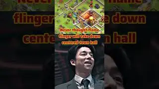 unexpected take down by flame flinger #coc #clashofclans #centeredth