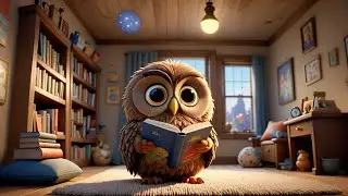 Nina Night Owl Reads a Book | Cozy Kids Song | Nursery Rhymes and Baby Songs
