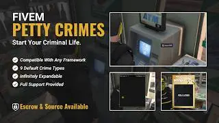 BOII | Petty Crimes 2.0 - A Complete Criminal Script For FiveM!