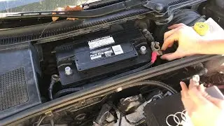 installing a BATTERY on an a4 audi quattro 2006 (TRICKY)