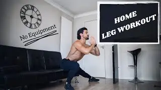 HOME LEG WORKOUT | Build Muscle | No Equipment | Rowan Row