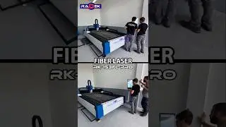 FIBER LASER - RK-153FL-PRO DELIVERED TO OUR CLIENT #RADEK #woodworking #metalworking #machine #cnc