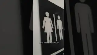 High-quality restroom braille sign made of acrylic#adasigns #braille #buildingsigns
