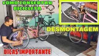 COMO DESMONTAR AS PEÇAS DE BICICLETAS VELHAS E ENFERRUJADA / DICAS E VALORES DE PEÇAS NOVAS