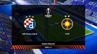 Dinamo Zagreb vs FCSB | Stadion Maksimir | 2025-26 UEFA Europa League | PES 2021