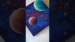Galaxy painting technique 😱😳 #shorts #craft #art #drawing #satisfying