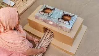 How to make Temporary Chulha at Home। Primitive Technology Oven &Chulha #viral
