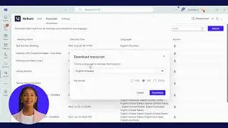 New Feature: Automated Download Translation on Trasncripts of Verbum for MS Teams