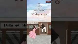 Save The Date | Caricature Invitation | #savethedate #einvitations #einvites #ddlj #trending #love