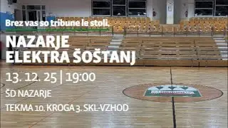 Nazarje : Elektra Šoštanj - 10. kolo - 3. SKL-vzhod za moške - Sezona 2025/2026