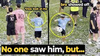 Messi&rsquo;s Son Mateo STEALS the Show at MLS Title Celebration 😱⚽
