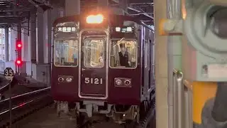 阪急5128f川西能勢口到着