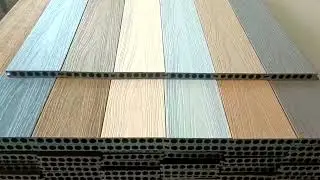 Co extrusion decking plank#wpcdecking #wpclouvers #decking