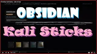 Obsidian Kali Sticks - Call of Duty