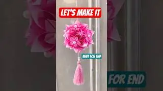 Kusudama Flower Ball: Easy Japanese Paper Craft DIY #PaperCraft #Origami #DIY #Kusudama #Handmade