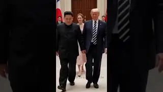 Kim Jong-un, Ri Sol-ju & Trump&rsquo;s Tense Walk at Global Summit 🇰🇵🇺🇸 #Shorts