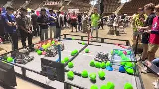 VEX Over Under - Bots at the Fair Q34 643A 47969E vs 81218B 99040E