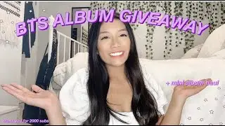 *closed* BTS ALBUM GIVEAWAY (+mini haul)
