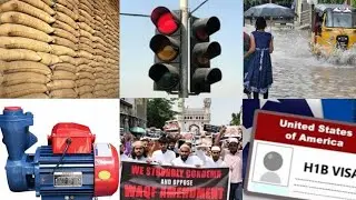 Rice Price | Water Motor | Rain Alert | Traffic Advisory | TET Exam | Job Mela | Waqf Law | H1B Visa