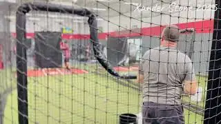 Grandpa throwing BP ⚾️