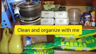 Clean and organize my small kitchen with me/Nairobi Kenya YouTuber #josyandkabs
