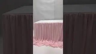Elegant table skirts for weddings Chiffon Table Skirt Extra Long Table Skirting 6FT 9FT for Wedding