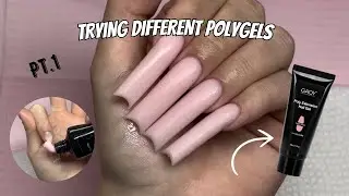 TESTING GAOY POLYGEL FOR THE FIRST TIME!! PT.1 OF TRYING DIFFERENT POLYGELS ✨💅