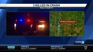 3 dead after Polk County crash east of Ankeny