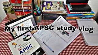 MY FIRST APSC STUDY VLOG 📚| APSC CCE🎯|