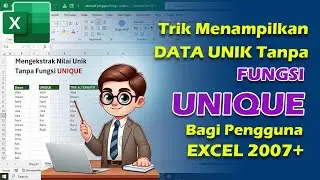 EKSTRAK DATA UNIK tanpa fungsi UNIQUE - Bagi Pengguna Excel 2007+ #trikexcel #tutorielexcel