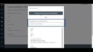DSpace 7: How to Create a Community